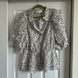 NWOT Munthe Silk & Cotton Shirt 44 US 14
